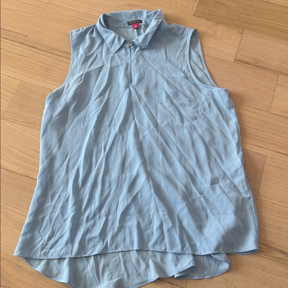 Vince Camuto light Blue Sleeveless Blouse
